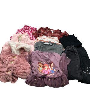 Girls 4T Fall Winter Clothing BUNDLE Sweaters Long Sleeve Hoodie Pants Dresses
